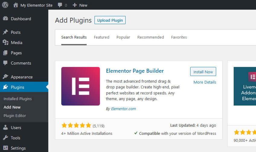 How to remove header and footer in WordPress page