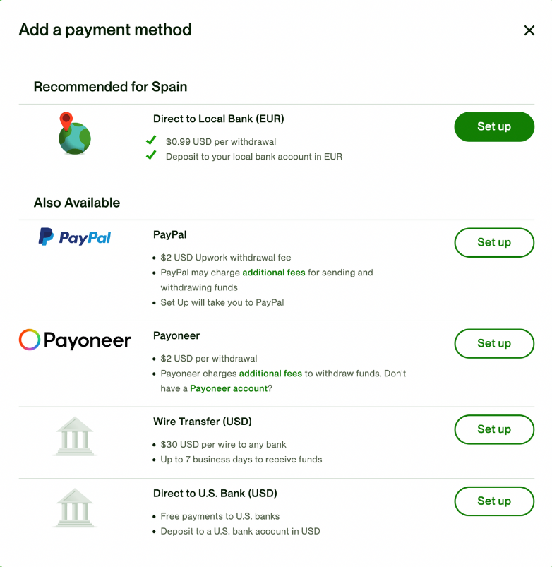 Upwork Payment and Withdrawal Methods; Step By Step Guide