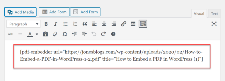 How to Embed PDF in WordPress
