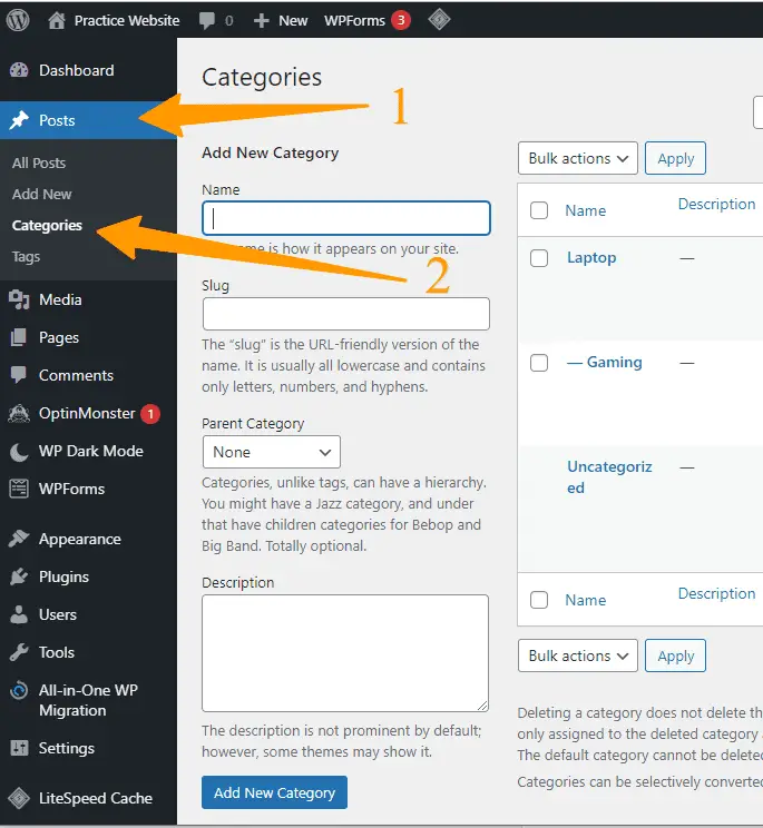 How to Add Categories and Subcategories in WordPress (The right way)
