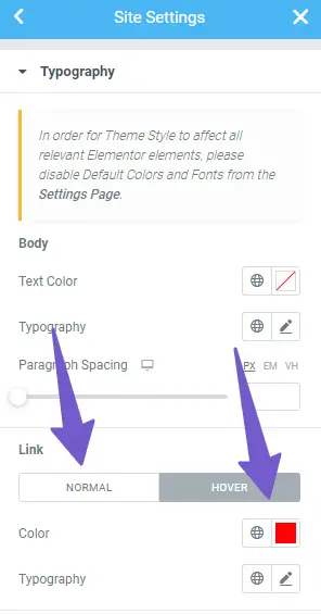 How To Change Link Color In Elementor