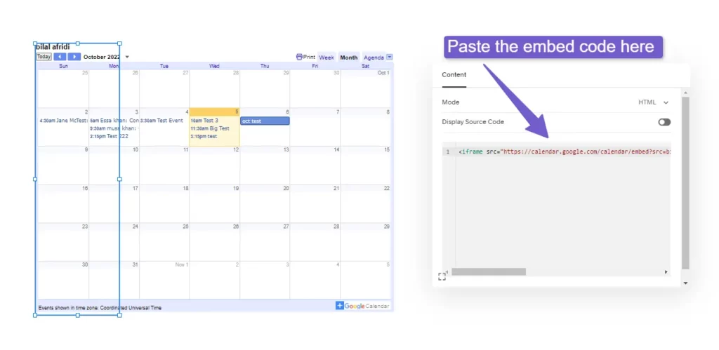 How to Embed Google Calendar in Squarespace