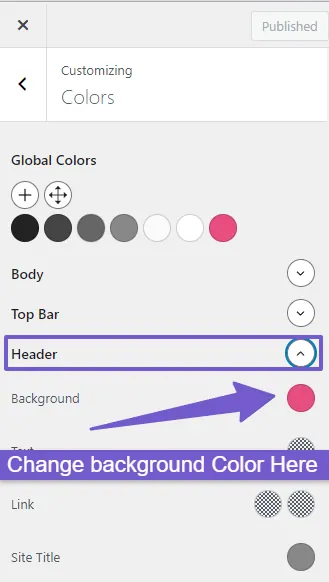 How to Change Header Background Color in WordPress